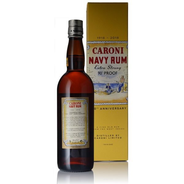 Caroni Navy Rum 100th back